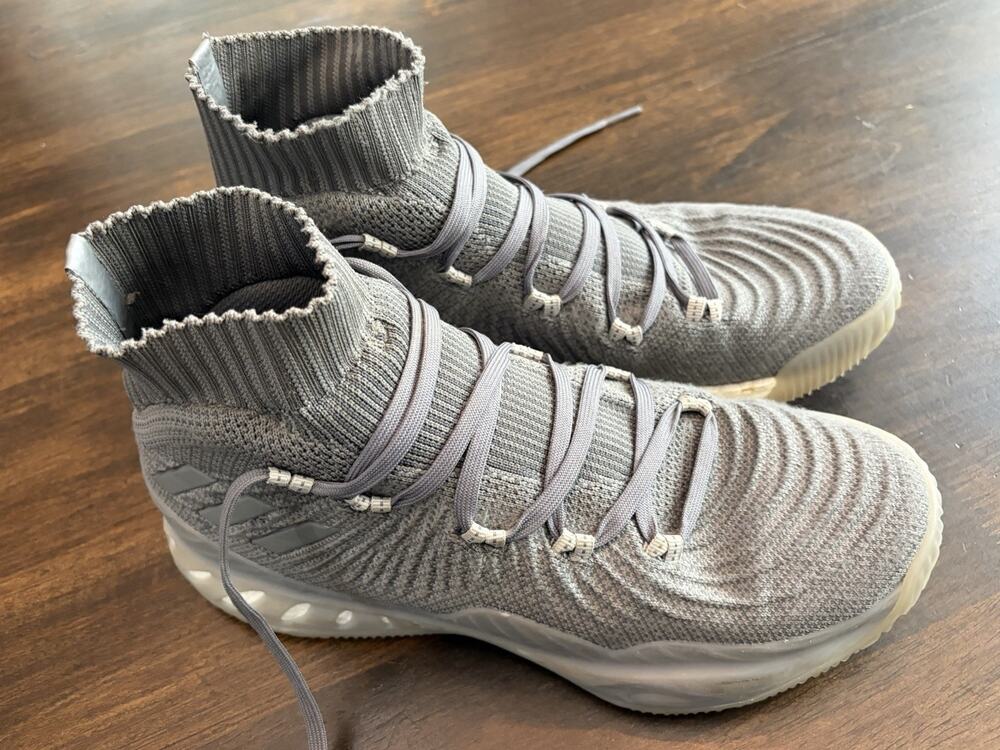 Adidas Crazy Explosive 2017 Primeknit Basketball Shoes Men's 9 Grey Athletic